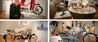 BILDEXTRA: Moppefrossa på museet – snygg design i fokus på utställning med klassiska mopeder