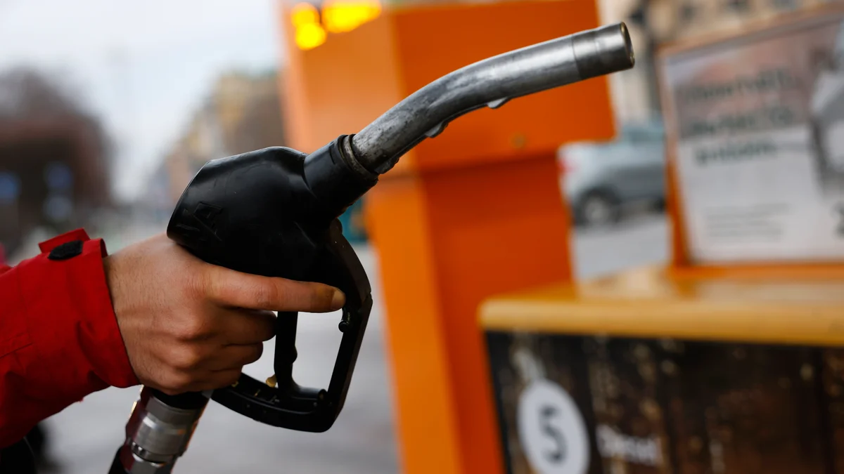 Dieselpriset snart på årshögsta