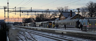 Tågtrafiken stoppades efter olycka