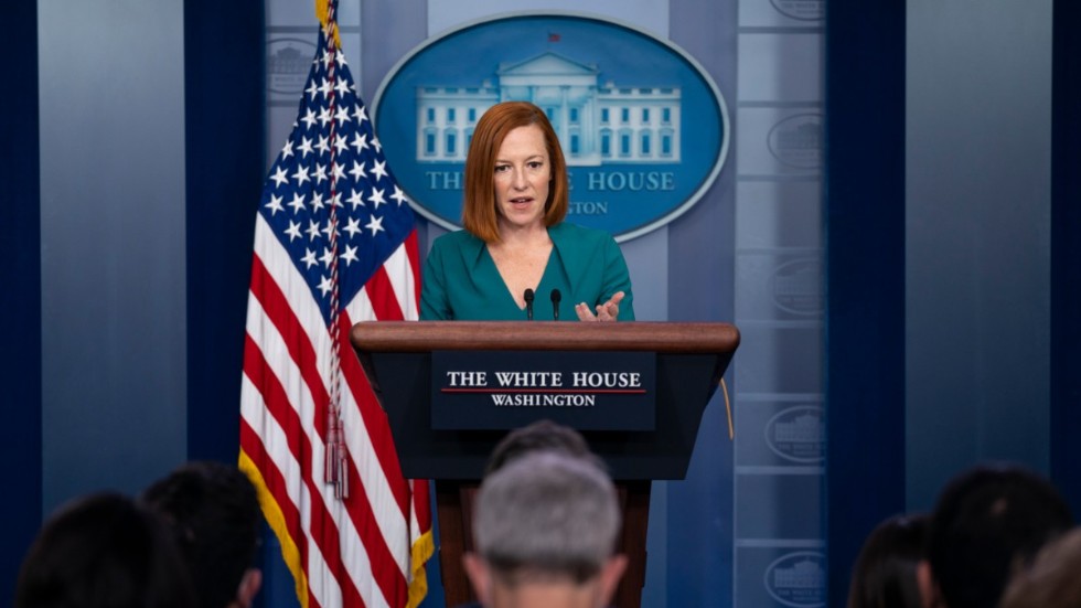 Vita husets pressekreterare Jen Psaki. Arkivbild.