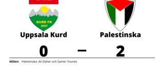 Uppsala Kurd förlorade hemma mot Palestinska