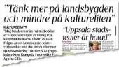 "Stadsteatern riskerar att bli begränsad till kultureliten om Kumpula får som han vill"