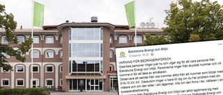 Bolagets varning: "Oseriösa personer utger sig för att vara personal från Eskilstuna Energi och Miljö"