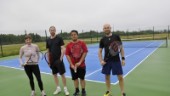 Invigde nya banor med tennismatch