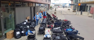 Målet: Flyktingar ska få barnvagnar från Uppsala