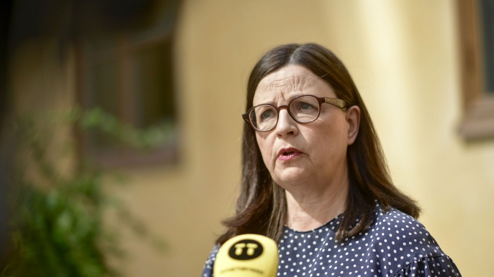 Utbildningsminister Anna Ekström (S) öppnar för mer distansundervisning för gymnasieelever i höst, om trängsel på bussar och tåg kräver det när skolorna öppnar igen.