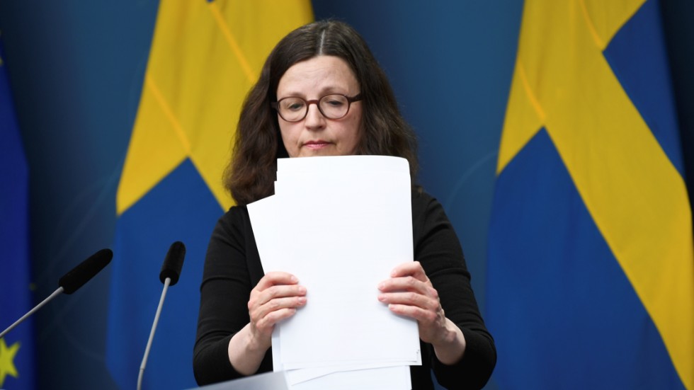 Utbildningsminister Anna Ekström (S) kunde i torsdags inte svara på när hon tog del av promemoriorna.