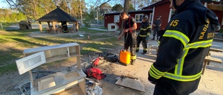 Larm om brand på skola i Visby