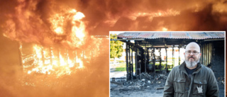 Grannen om branden i Vibble: "Sovrumsfönstret sprack av värmen"