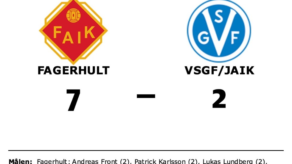 Fagerhults AIK vann mot VSGF/JAIK