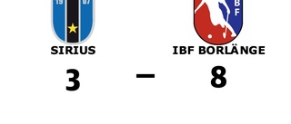 Sirius förlorade mot IBF Borlänge - släppte in fyra mål i tredje perioden