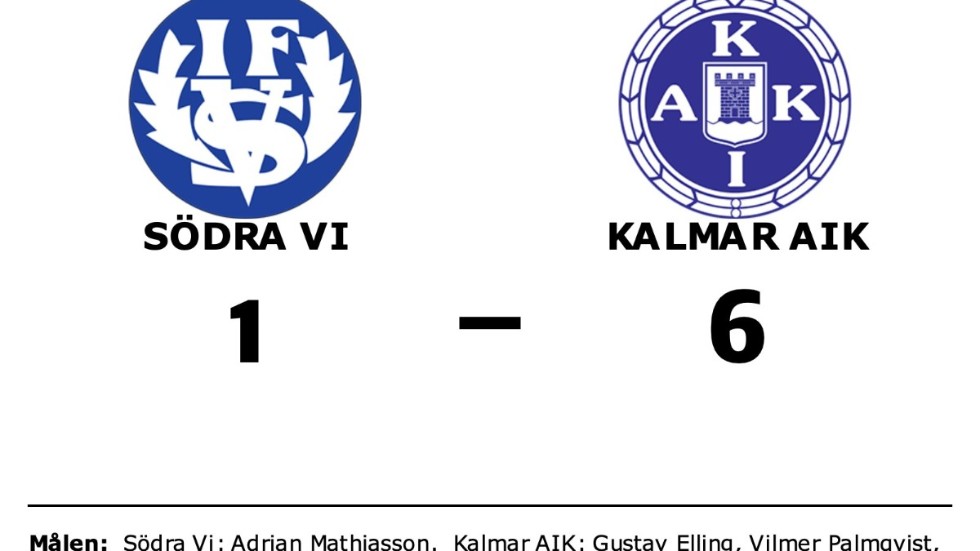 Södra Vi IF förlorade mot Kalmar AIK FK