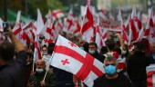 Stora demonstrationer för Georgiens exledare