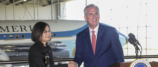 Taiwans president välkomnad av talman McCarthy