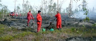 Skogsbrand under kontroll efter larm från Finland