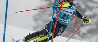 Tungt för svenska slalomherrarna i Adelboden