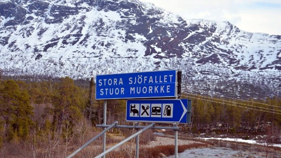 Sällskapet hamnade i nöd i fjällområdet vid Stora Sjöfallet.