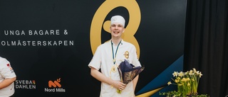 Han kom tvåa i SM för unga bagare – med sin hyllning till AIK