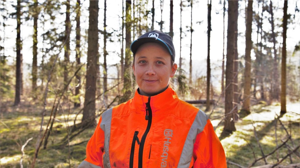 Sarah Hammarberg är den första kvinnliga ordförande för Mellanskog på Gotland. 