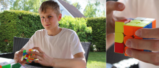Viggo, 13, tävlade SM i Rubiks kub: "Handlar om att se mönstret"