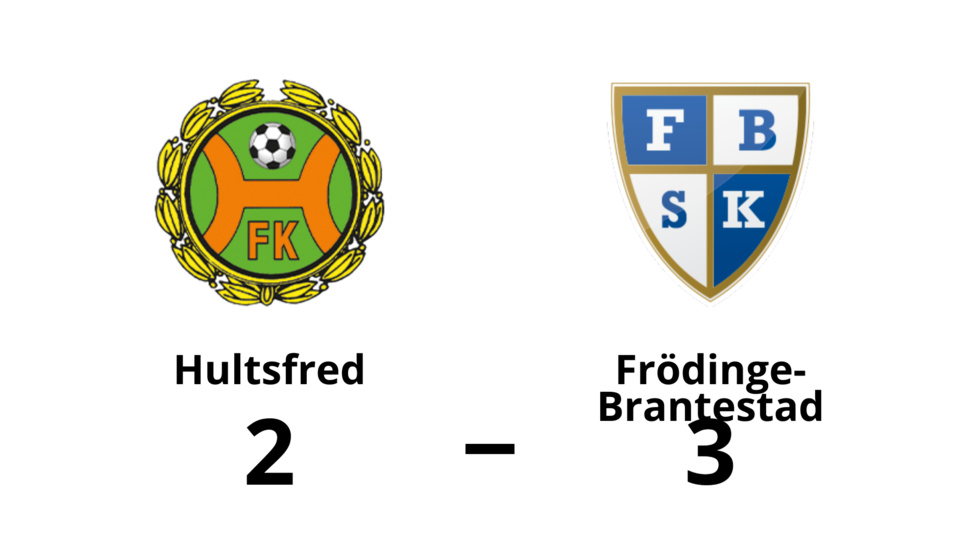 Hultsfreds FK förlorade mot Frödinge-Brantestad