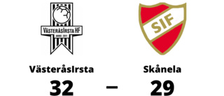 Skånela föll mot VästeråsIrsta med 29-32