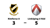 Linköping U Röd för tuffa för Rimforsa U - förlust med 3-5