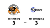 Oavgjort toppmöte mellan Borensberg och IBF Linköping