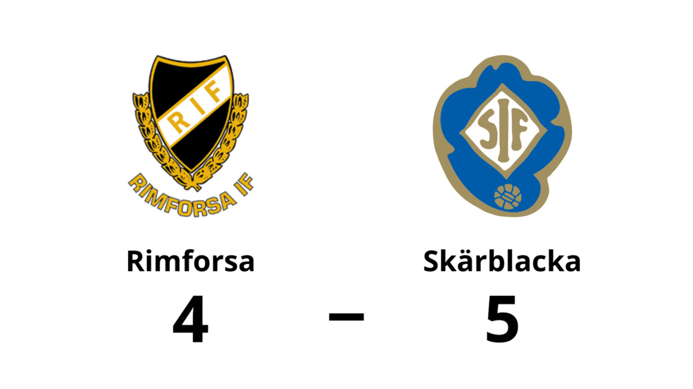 Rimforsa förlorade mot Skärblacka IF