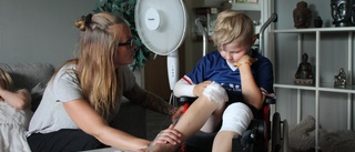 Efter svåra olyckan – Lucas, 8, hemma från sjukhuset 