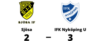 Knapp seger för IFK Nyköping U mot Sjösa