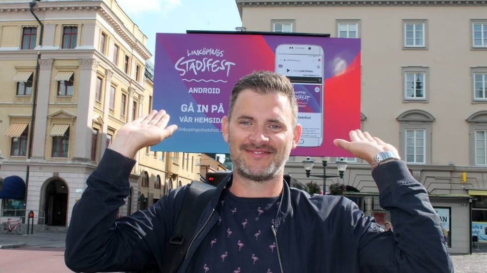 Claes Lauritsen, projekledare för stadsfesten i Linköping, vill lyfta arrangemanget till nya höjder.