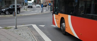 Bussar krockade mitt i Linköping