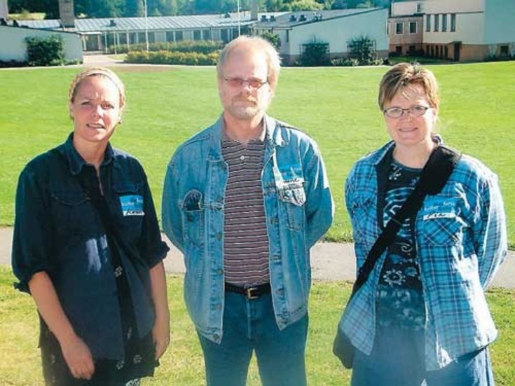 Karin Almlöf, Jan Hultman och Pia Tingvall är eldsjälarna bakom kulturfestivalen i Rimforsa. Foto: Lasse Johansson