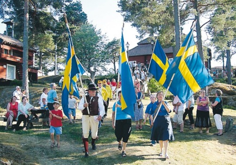 Som vanligt firas nationaldagen på Bygdegården i Kisa.