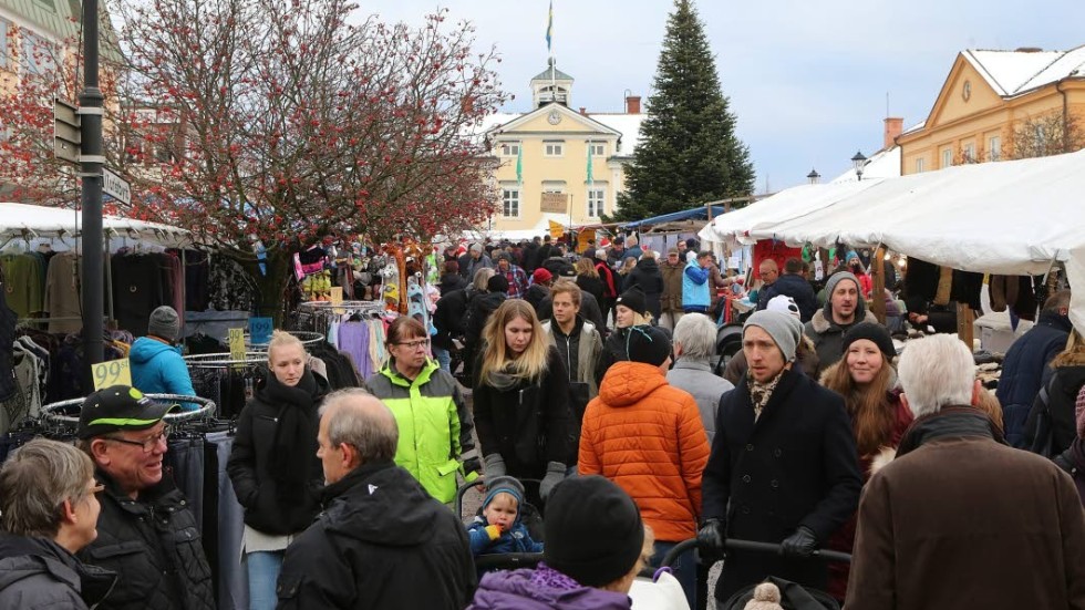 Tomarmarknaden är bara en av många välbesökta evenemang i Vimmerby i juletid.