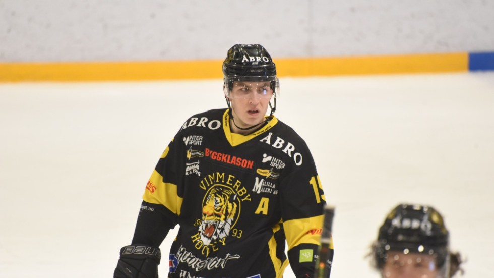 Oskar Lindgren har varit en av Vimmerby Hockeys klart bästa spelare den här säsongen.