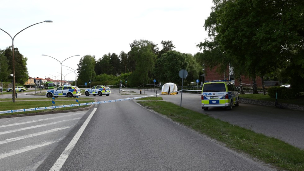 En 18-årig man står åtalad för mordet på en man i 25-årsåldern i Eskilstuna den 23 maj. Arkivbild.
