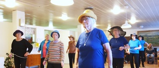 Show i Kiruna: Linedanceuppvisning på mötet, inklusive hattar!