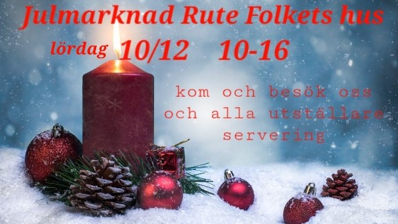 Julmarknad Rute Folkets Hus