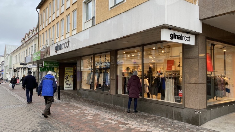 Gina tricot lägger ner sin butik i Västervik.