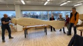 Person stor som vattentornet får egen smörkniv i Nyköping – troligen världens största: "Hur vresig som helst"