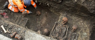 Skelettdelar uppgrävda i Uppsala