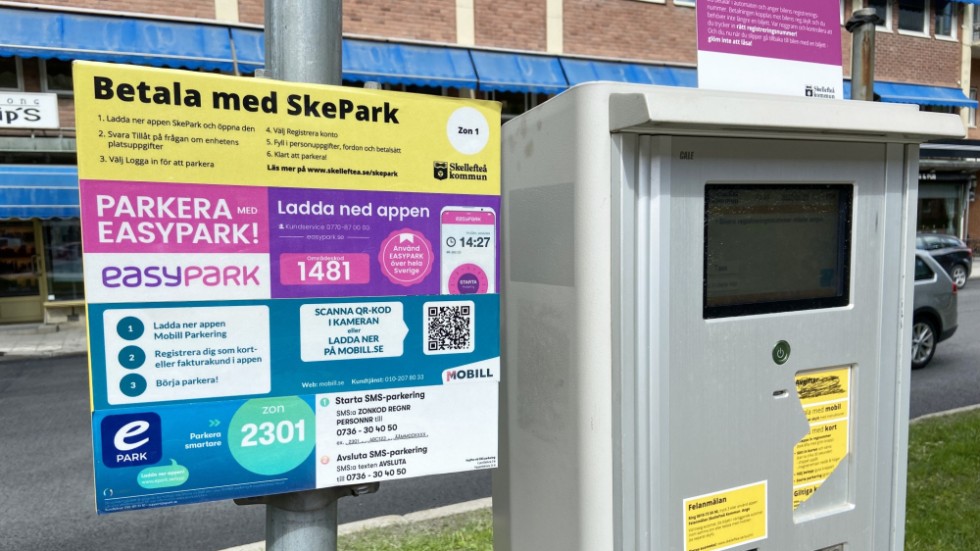 There were several app possibilities for parking in Skellefteå, but now there are only two.