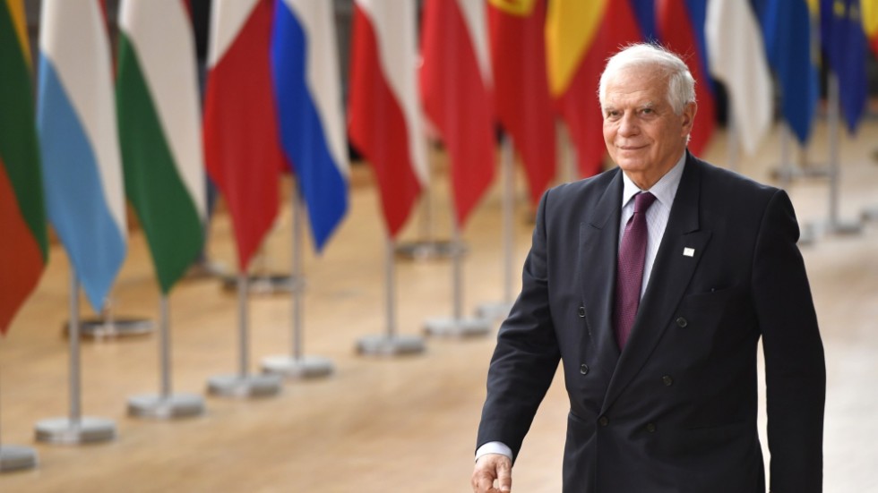 EU:s utrikeschef Josep Borrell under EU:s toppmöte i veckan.