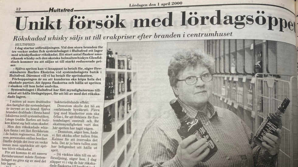 Det var först 2001 som Systembolaget började med lördagsöppet i alla butiker. För den som kanske gick på år 2000 aprilskämt i Vimmerby Tidning så möttes de av en låst dörr. 