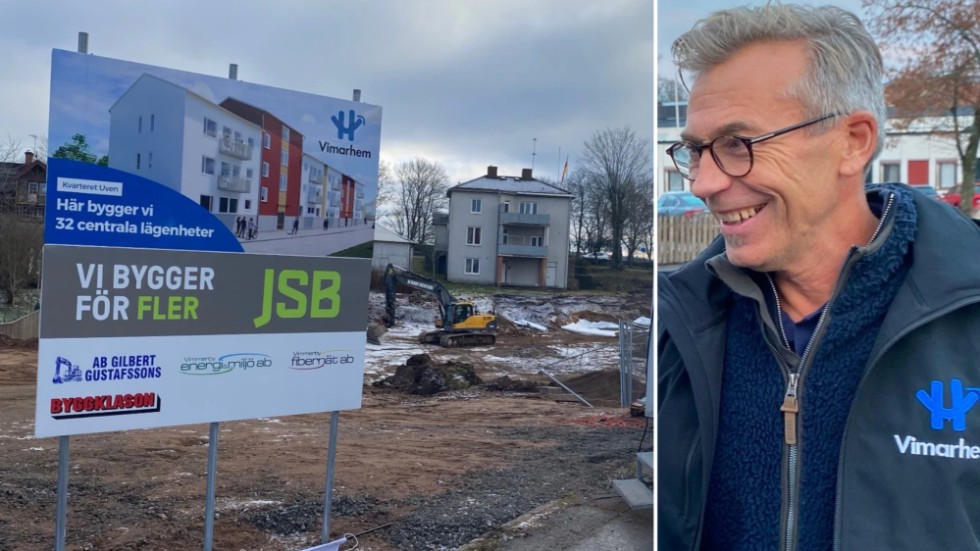 Vimarhem bygger nya bostäder trots dyrtider i byggbranschen. "Det är allmännyttans ramavtal som gör det ekonomiskt möjligt för oss att bygga" säger vd Johan Oléhn.