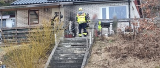 Fasad brann – räddningstjänsten ryckte ut