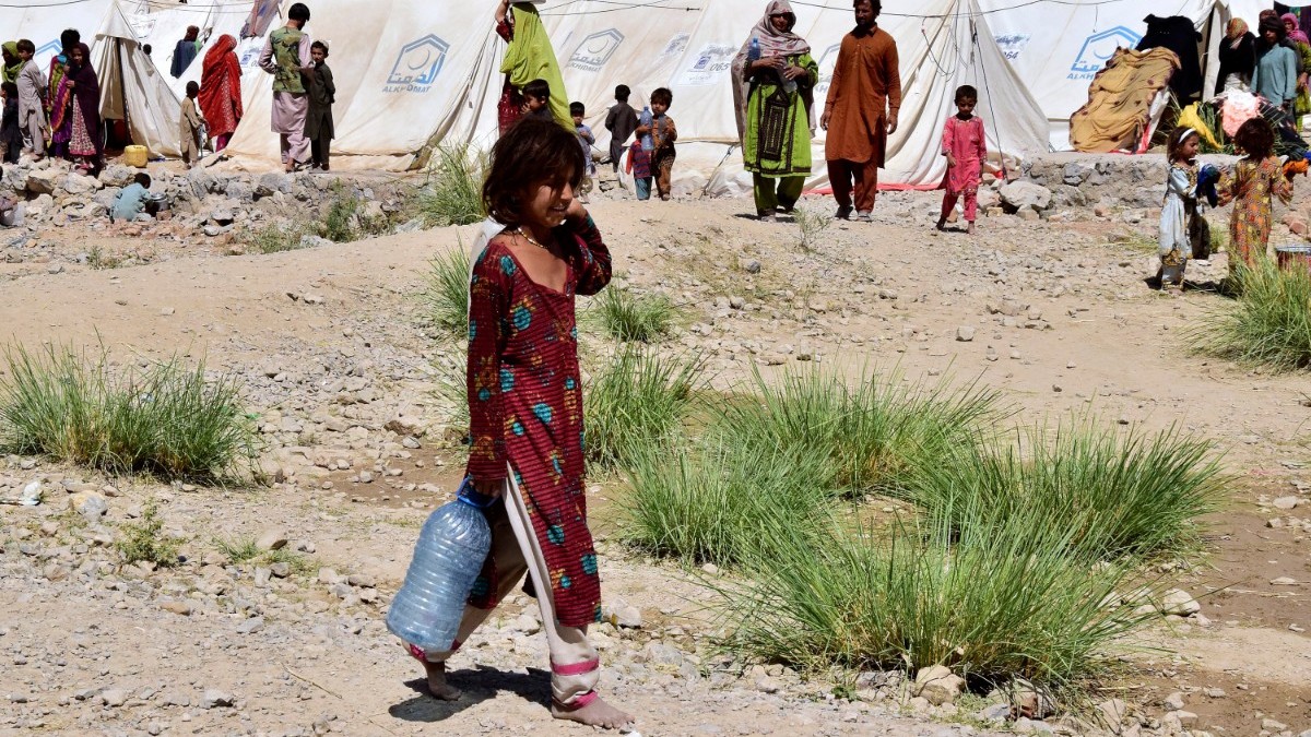 Vattenmassor Minskar I versv mmade Pakistan