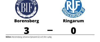 Förlust för Ringarum borta mot Borensberg
